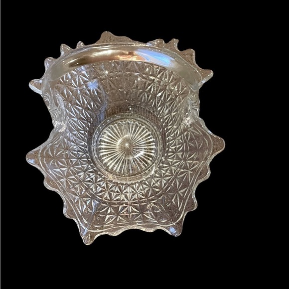 L.E Smith Rare Vintage Clear Solitaire basket - Picture 5 of 6